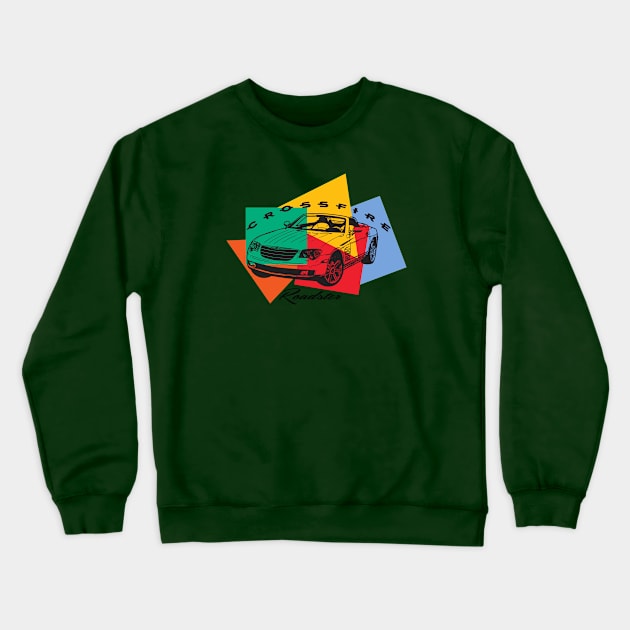 Crossfire Roadster Pop Art style Crewneck Sweatshirt by silvercloud